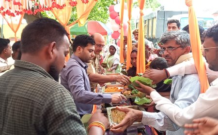 कोतवाली महराजगंज में विशाल भंडारा का अयोजन किया गया