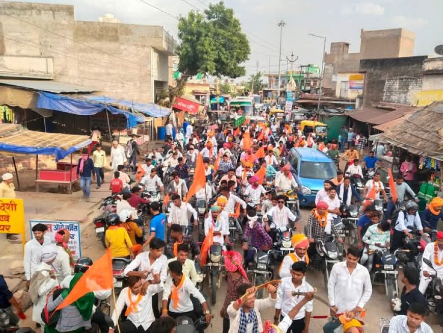 राजपूत समाज ने निकाली महाराणा प्रताप शोभायात्रा एवं वाहन रैली
