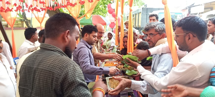 कोतवाली महराजगंज में विशाल भंडारा का अयोजन किया गया